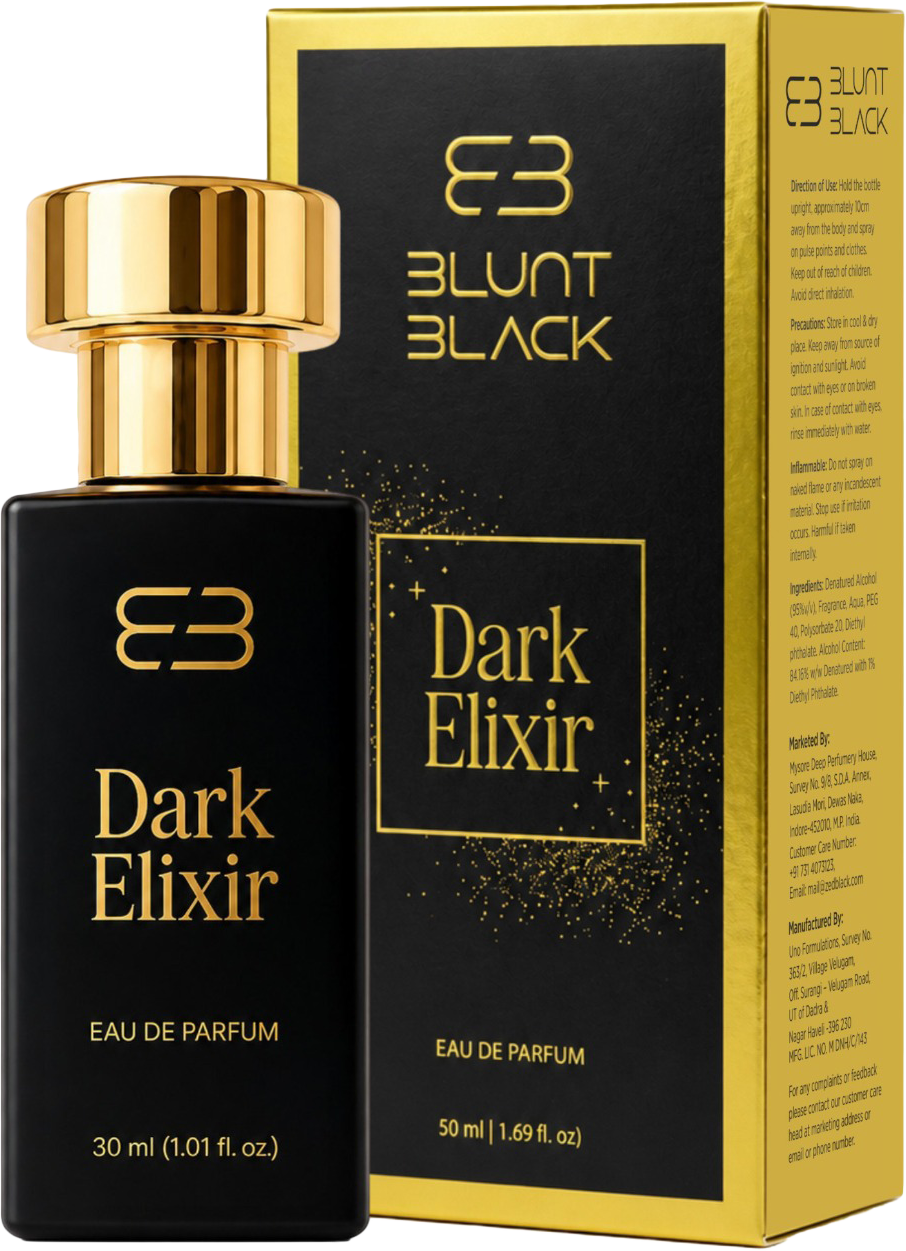 BLUNTBLACK Dark Elixir Extrait de Parfum Box Package